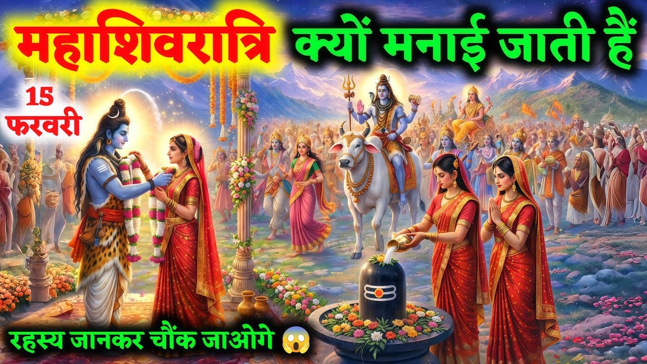 महाशिवरात्रि आखिर क्यों मनाई जाती है? रहस्य जानकर चौंक जाओगे😱 | Mahashivratri | Shivratri Ki Katha