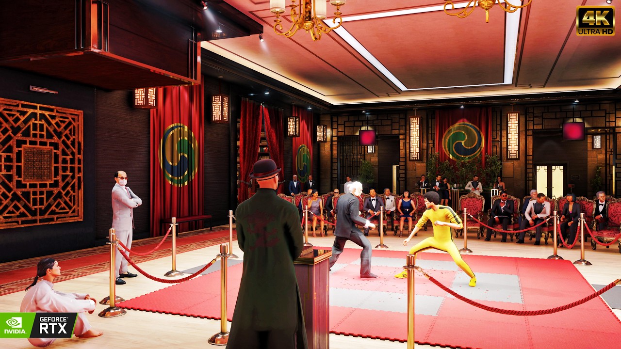 HITMAN™ 3 — Помогите Брюсу Ли выиграть турнир (Silent Assassin) Кинематографический забег 4K
