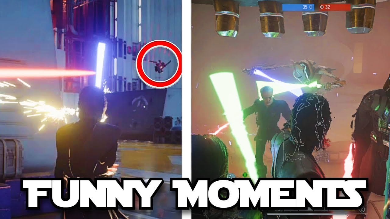 Heros vs Villains Funny Moments | Star Wars Battlefront 2