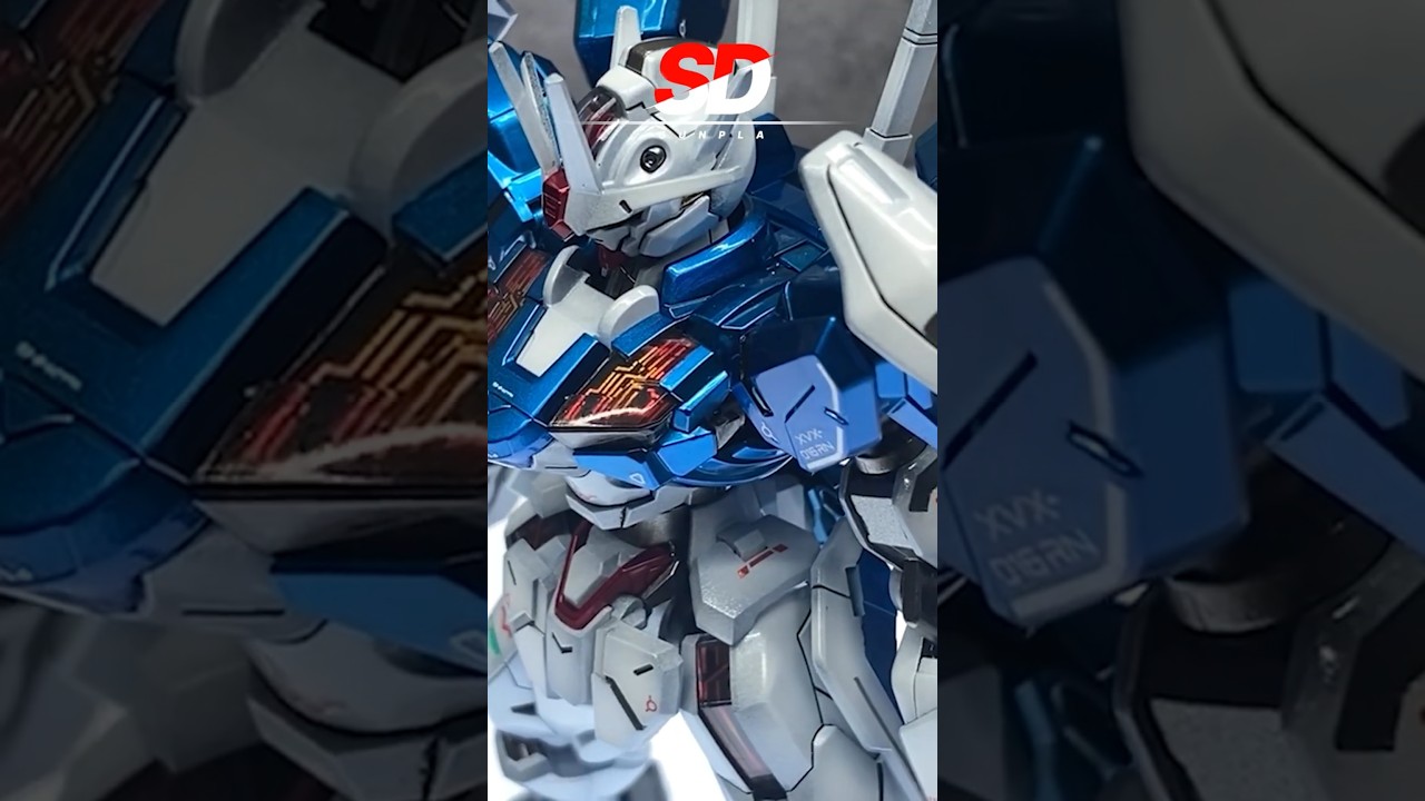 HG Gundam Aerial Custom Build &ndash; Candy Paint Finish | 1-Minute Gunpla Showcase