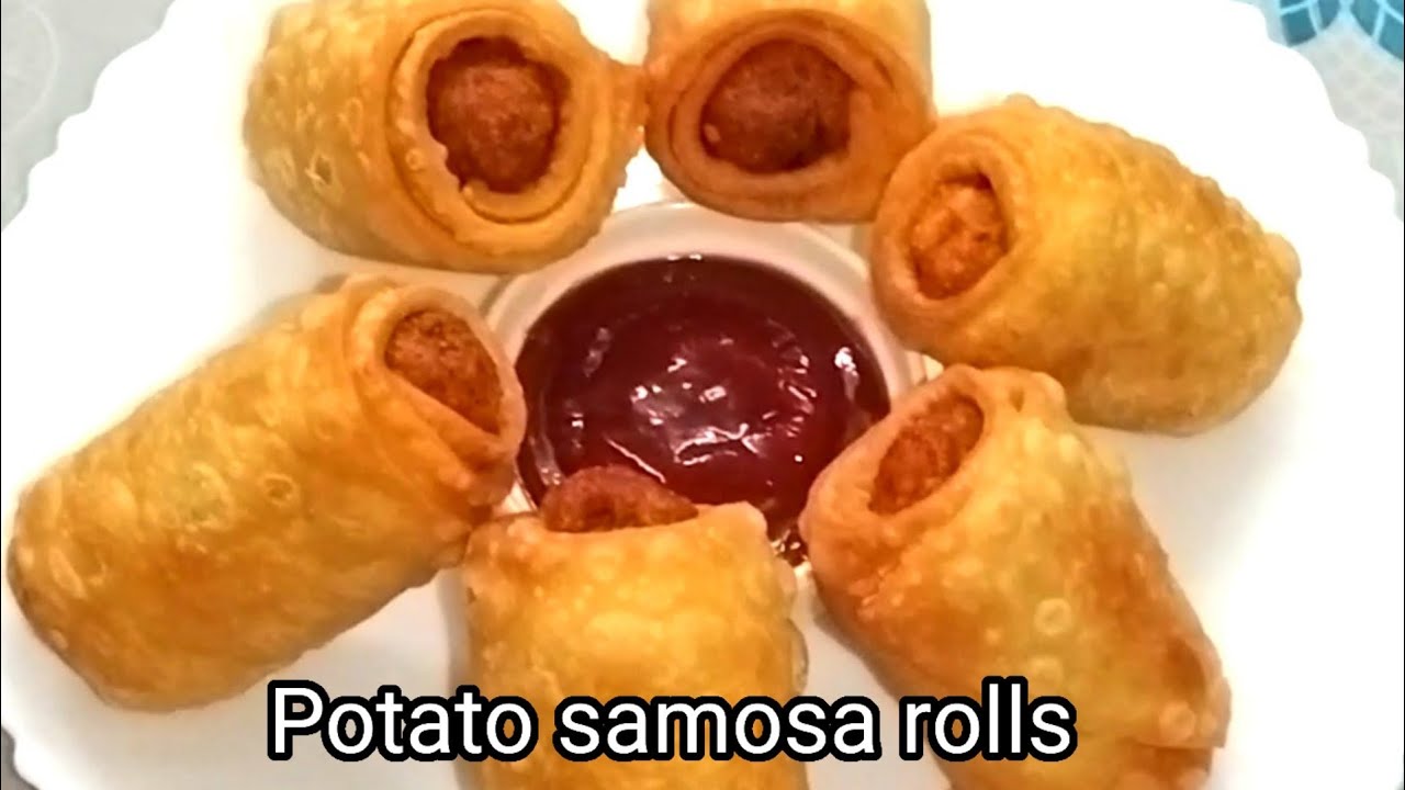 Potato samosa rolls recipe | how to make potato rolls|Humara food fun