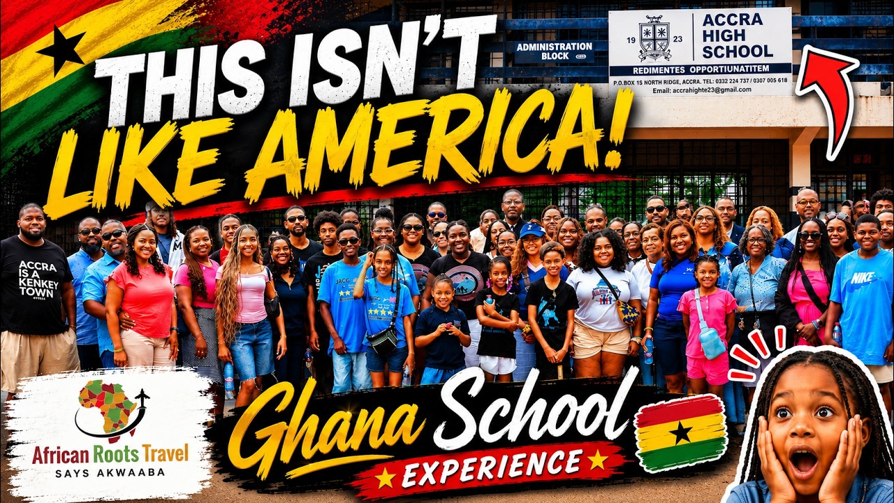 American Students Spend a Day in a Ghana High School 🇬🇭 | The Differences Will Surprise You!