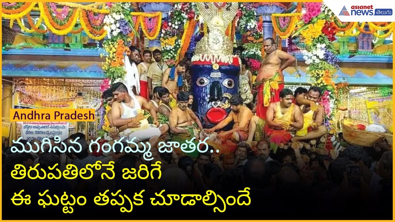 ముగిసిన గంగమ్మ జాతర.. తిరుపతిలోనే జరిగే ఈ ఘట్టం తప్పక చూడాల్సిందే | Tirupati Jatara | Asianet Telugu