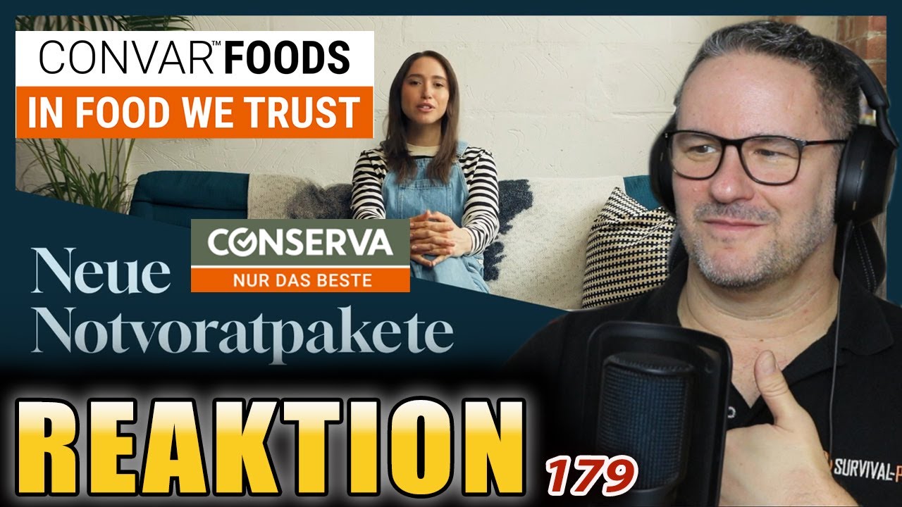 CONSERVA: Die neuen Notvorratspakete 2025 von CONVAR Foods -  SURVIVAL PRO reagiert (Folge 179)