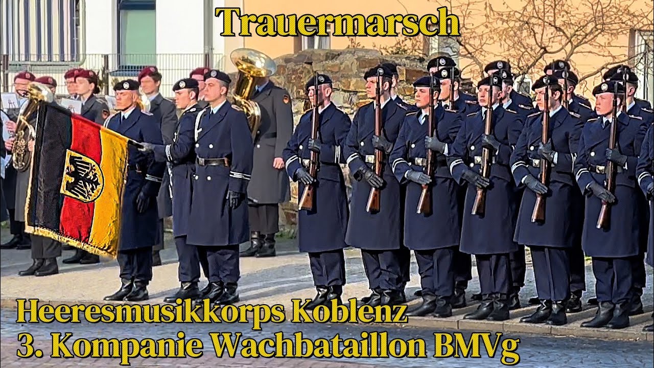 Trauermarsch (Saul) - Bundeswehr 3. Kompanie Wachbataillon BMVg/Heeresmusikkorps Koblenz Marschmusik
