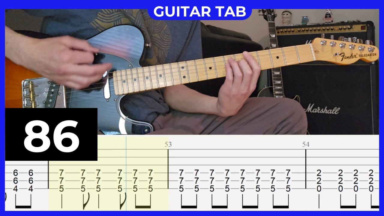 GREEN DAY - 86 - Guitar Cover with Guitar Tabs