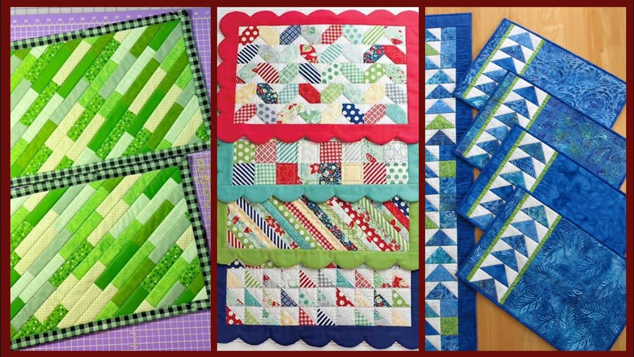 100 Sewing Fabric Table Mat pattern ideas #diy #decoration #interior