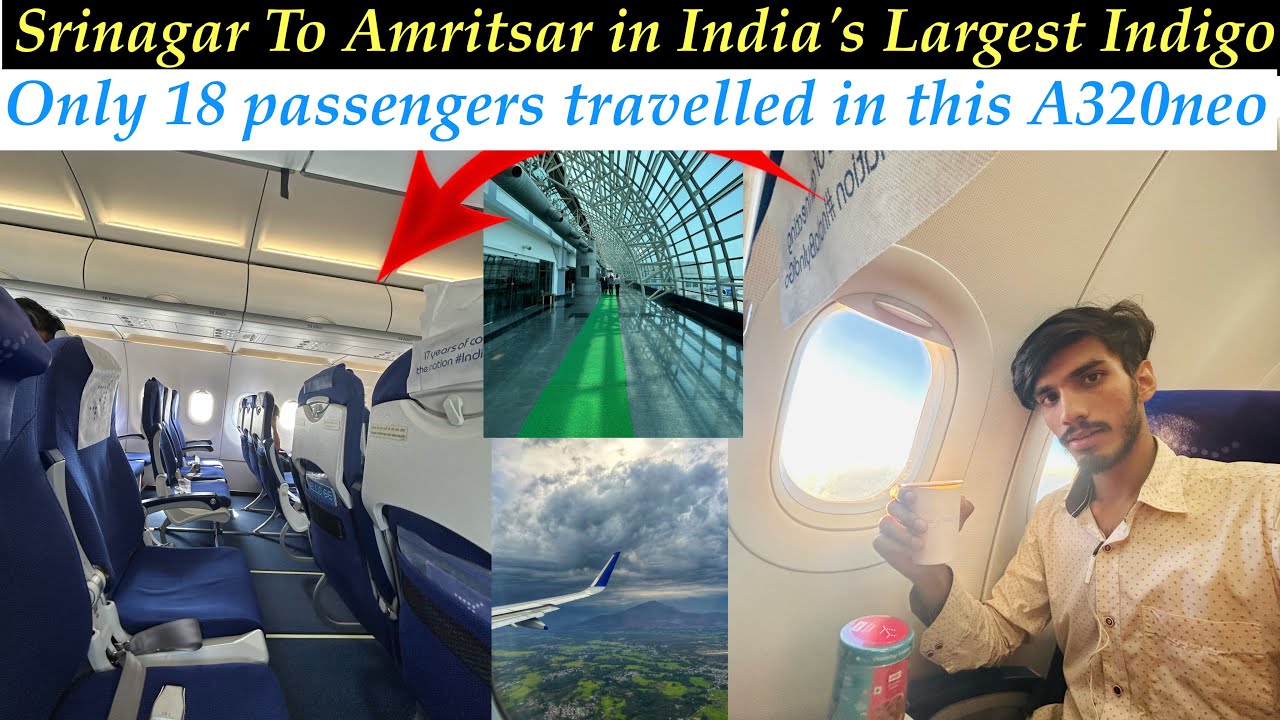 Trip Report Srinagar To Amritsar Flight Journey  Indigo Flight Journey Airbus A320neo