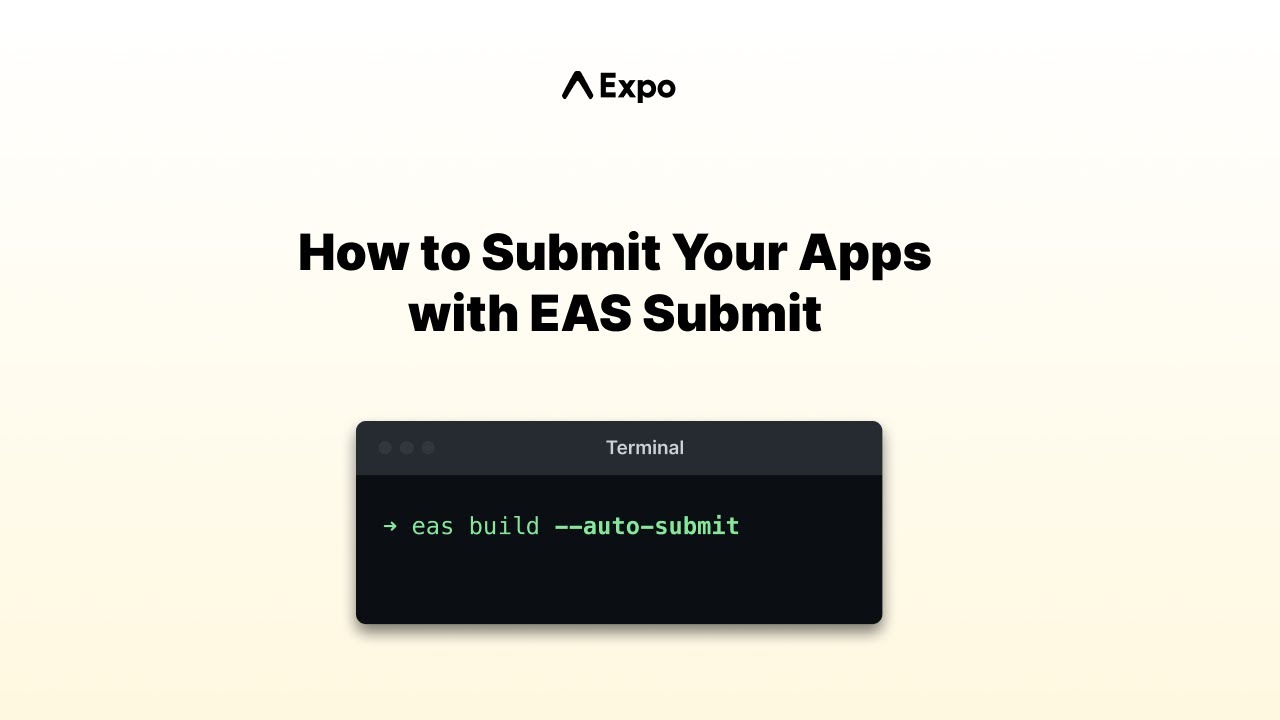 Async Office Hours: How to quickly publish to the App Store & Play Store with EAS Submit