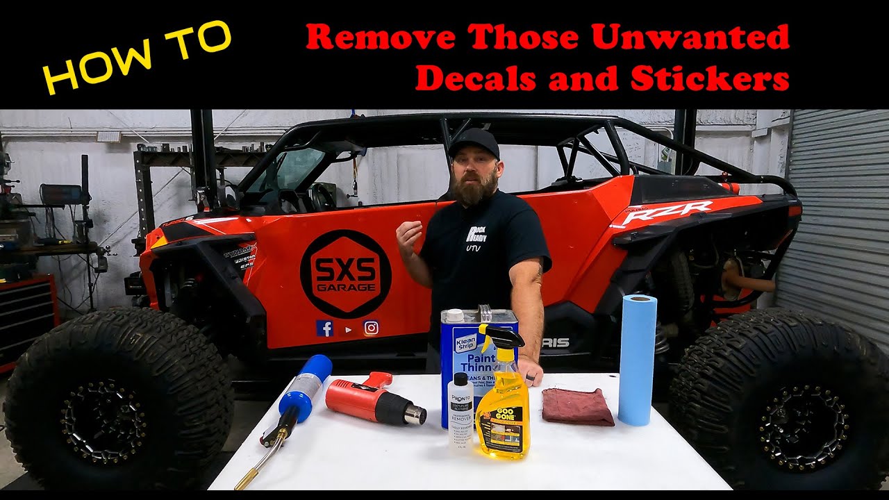 How to Easily Remove Stickers or Decals From Your Polaris RZR SXS