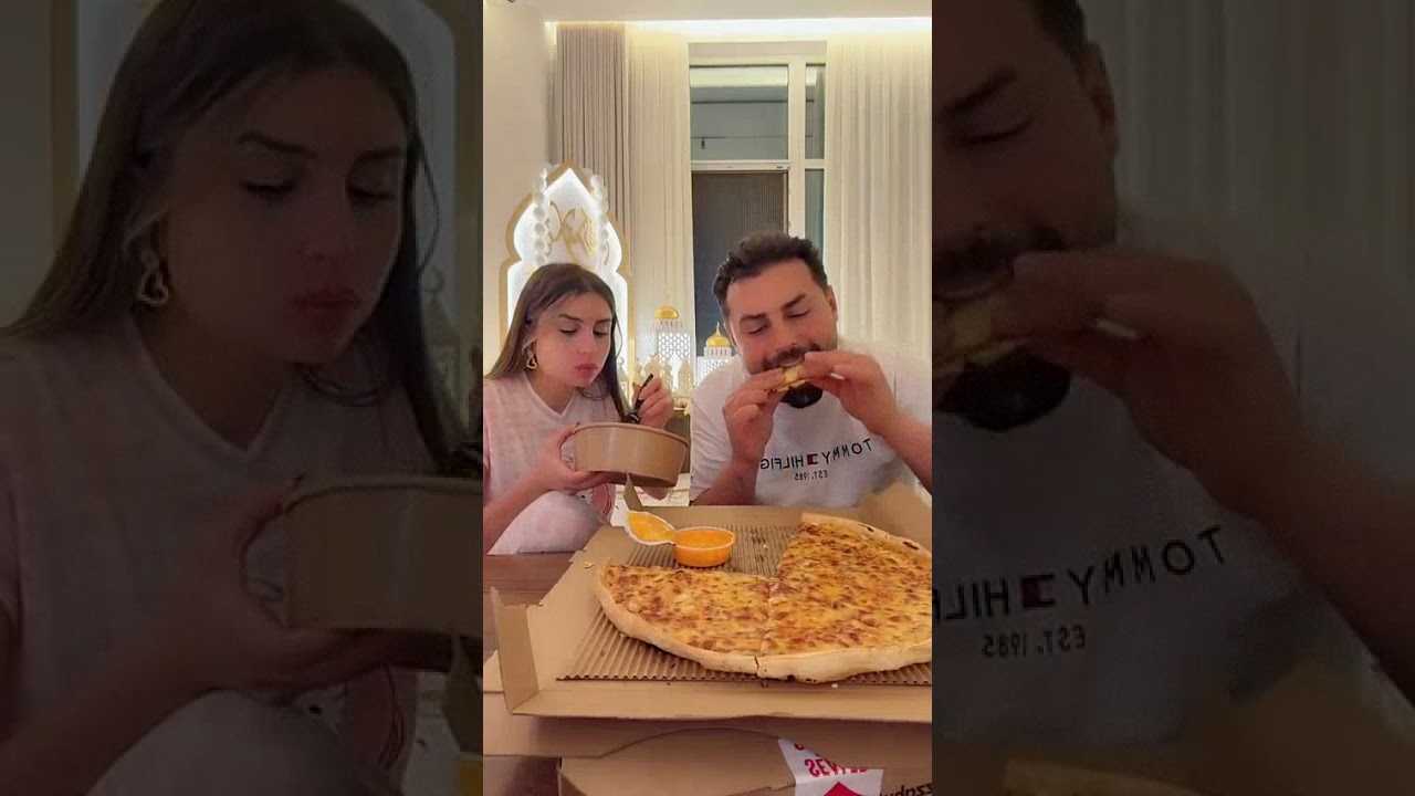 بعد ما تسحرنا وصل الاكل 🥲😂بس لازم ارجع اكل