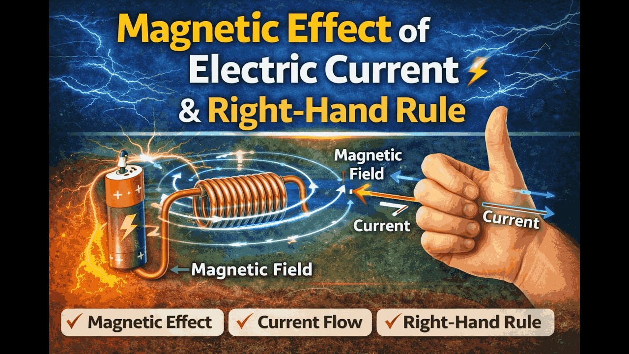 Magnetic Effect of Electric Current & Right Hand Rule Explained