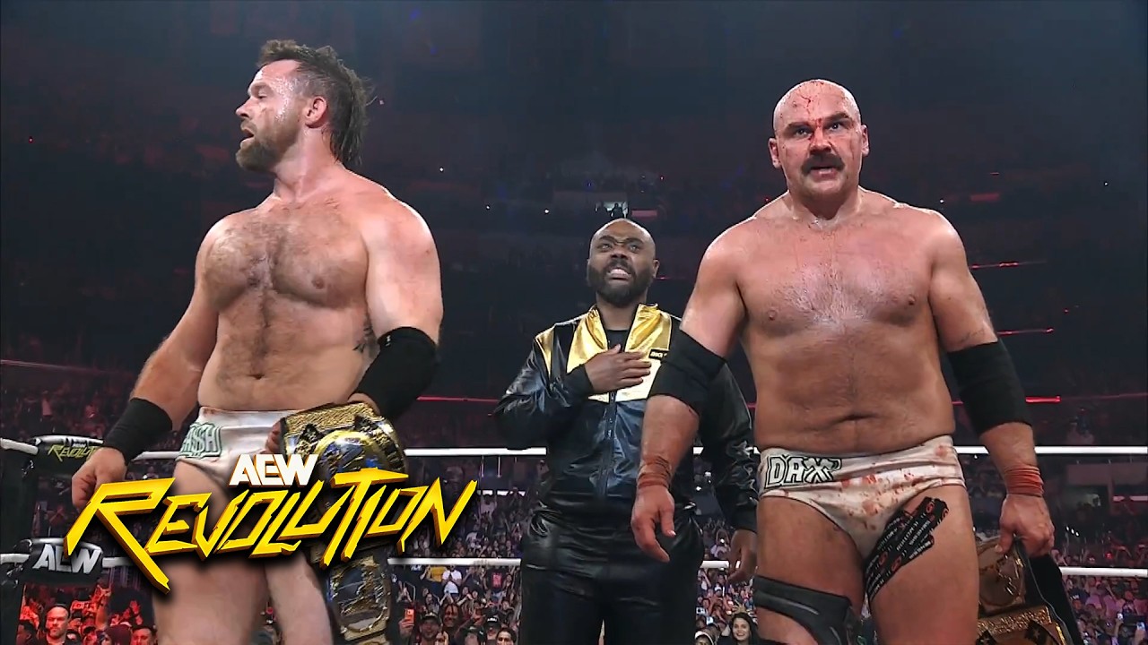 FTR Survive Bloody War Against The Young Bucks To Retain AEW Tag Team Titles At AEW Revolution!