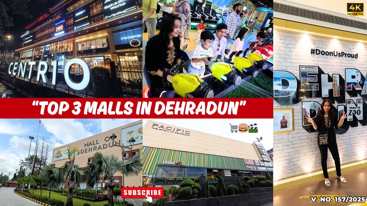 Dehradun ke 3 Most Famous Malls 🛍️| Pacific Mall, Centrio Mall, Mall of Dehradun |Top 3 Malls of Dun