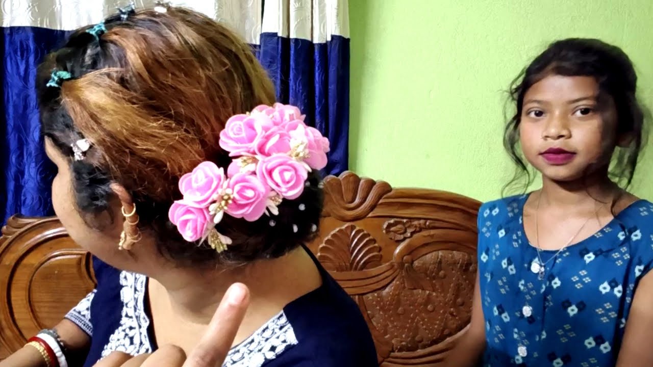 ASMR|| Hair Binding Style Doing My Sweet Sister (Tutorials ) 🫶💈