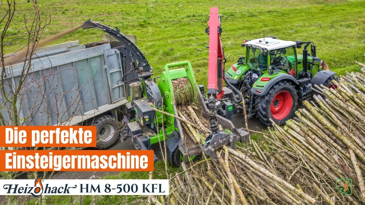 Der perfekte Holzhacker f&uuml;r Einsteiger - Heizohack 8-500 KFL