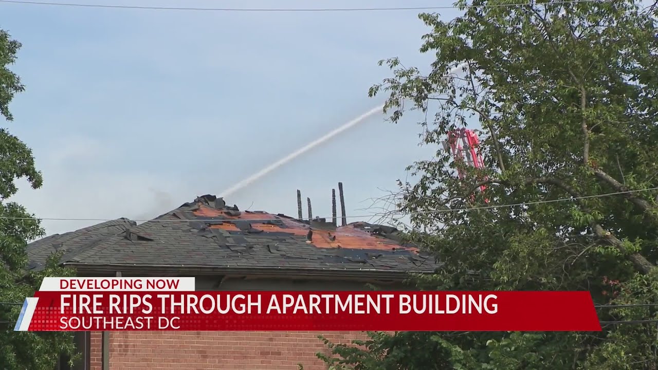 Firefighter, person injured after fire at apartment buildings in Southeast DC