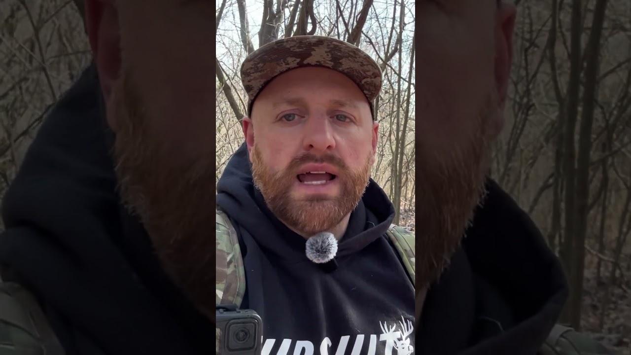 Winter SCOUTING for BUCK BEDDING #fyp #capcut #hunting #deer #bowhunting