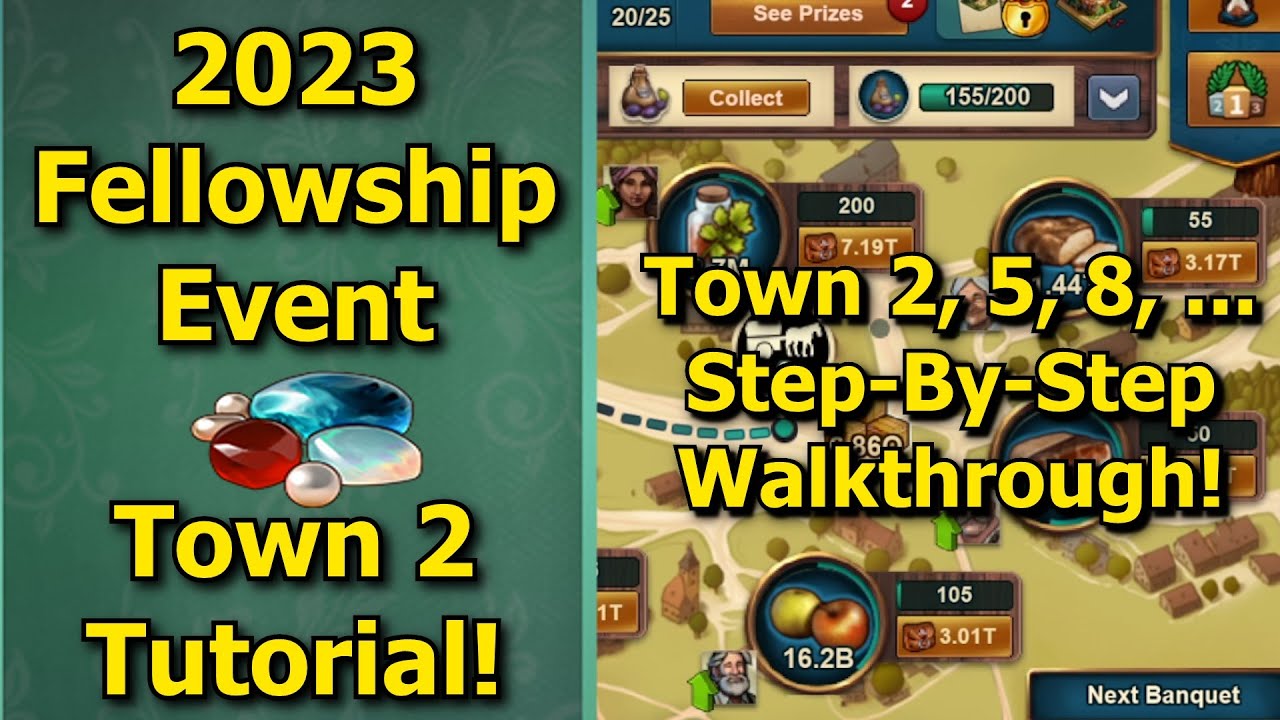Forge of Empires: 2023 Fellowship Event - Town 2 Tutorial! How to Easily Complete Town/Banquet 2!