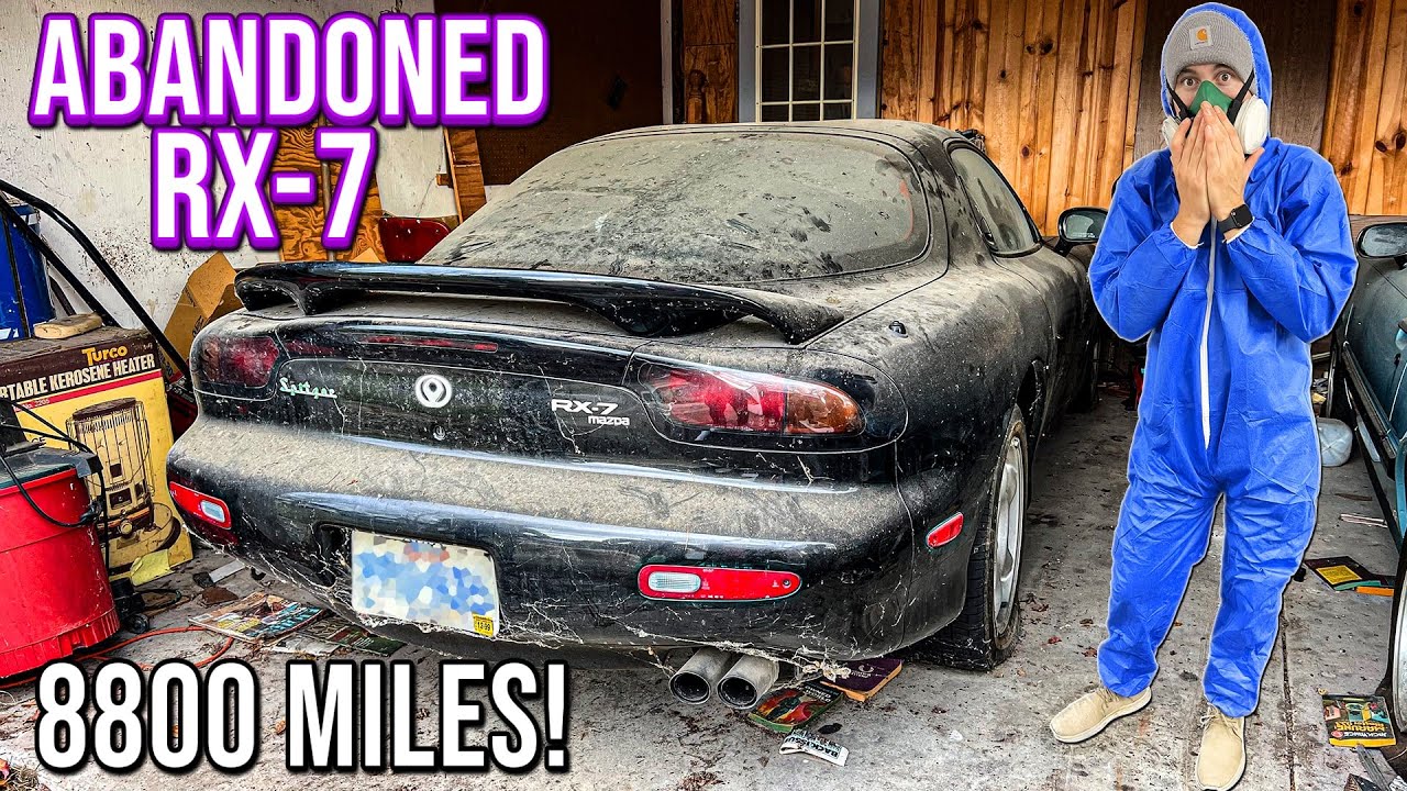 Первая мойка за 23 года: Barn Find FD RX-7 с пробегом 8800 оригинальных миль! | Реставрация