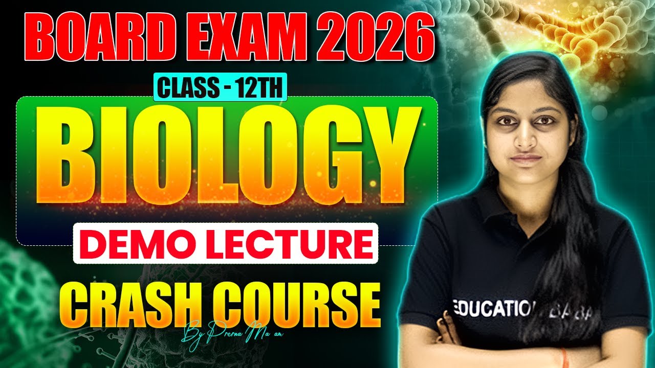 Biology Class 12 English Medium Bihar Board | Science Class 12 Crash Course | Education Baba