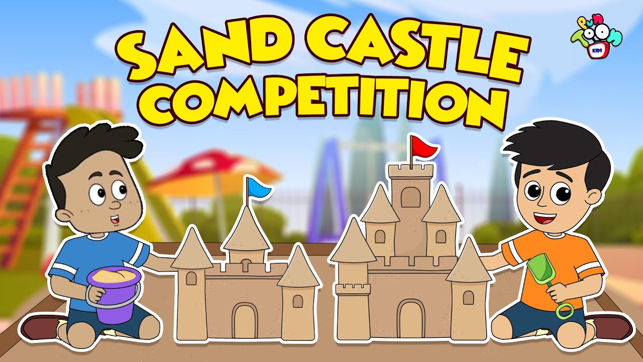 Sand Castle Competition | Gattu Chinki's Castle | English Cartoon | Moral Stories | PunToon Kids