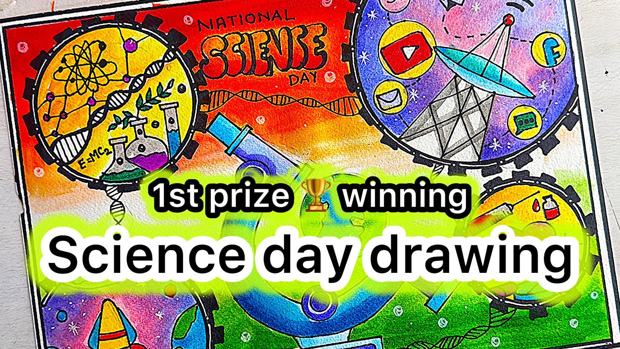 National Science Day Drawing/Science Day Poster/National technology day drawing#scienceproject