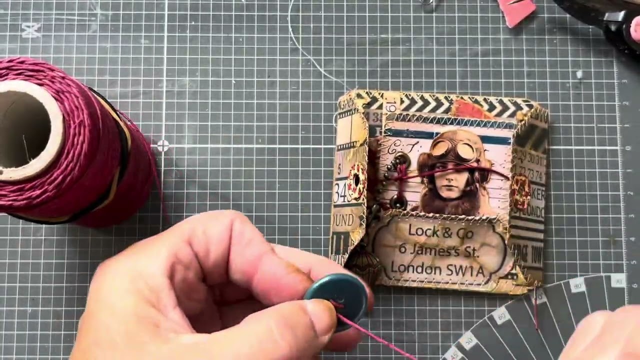 🧵 Vintage Junk Journal File Folder | Step-by-Step Process with Printables from @marlydesign ✈️
