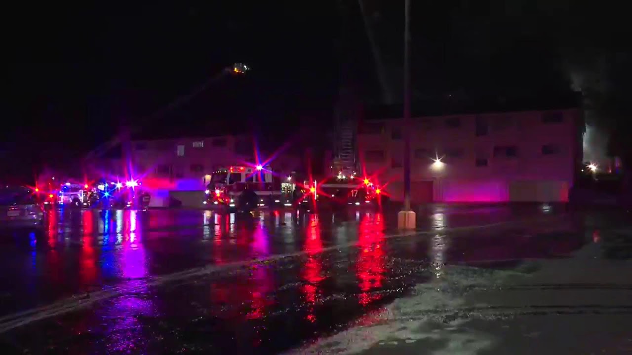 Massive apartment complex fire | WATCH