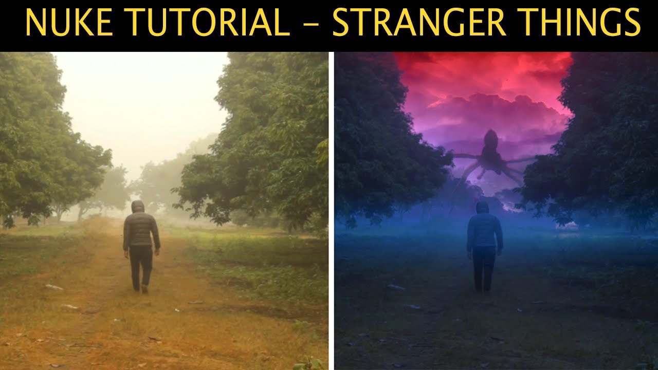 Stranger Things Sky Effect in Nuke