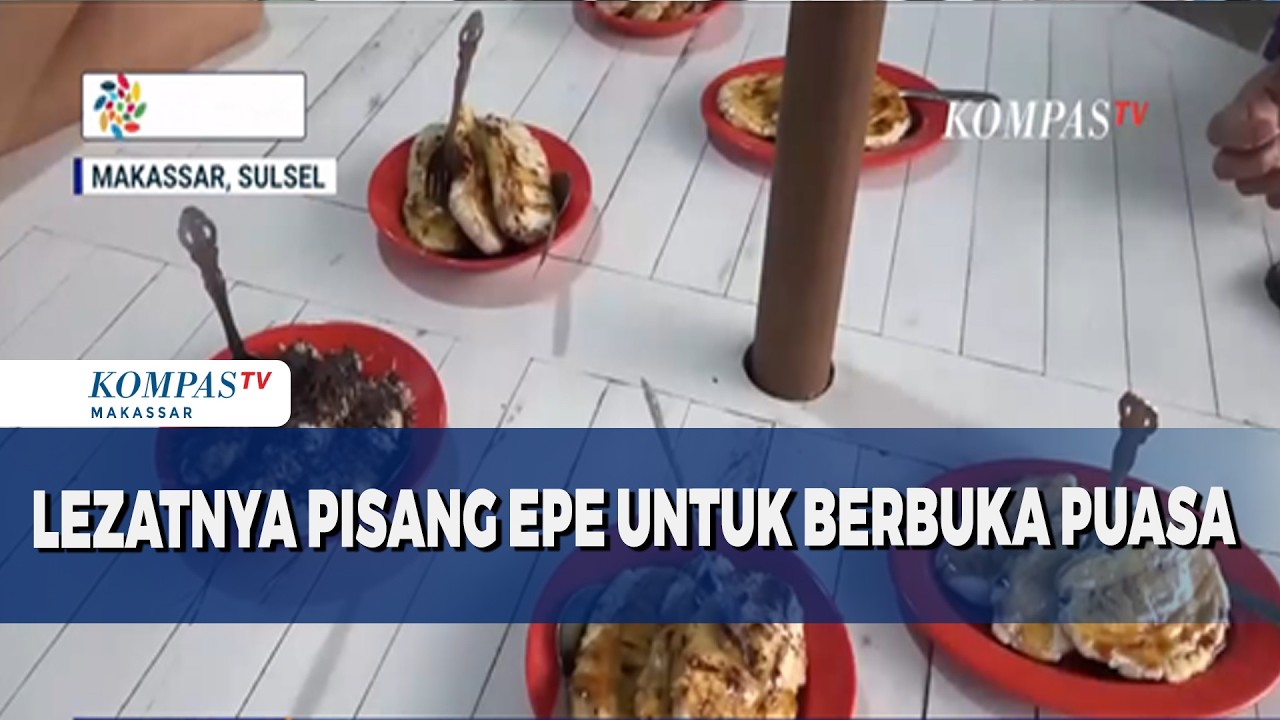 Kuliner Khas Makassar Pisang Epe, Kudapan Nikmat Temani Berbuka Puasa di Kawasan Pantai Losari