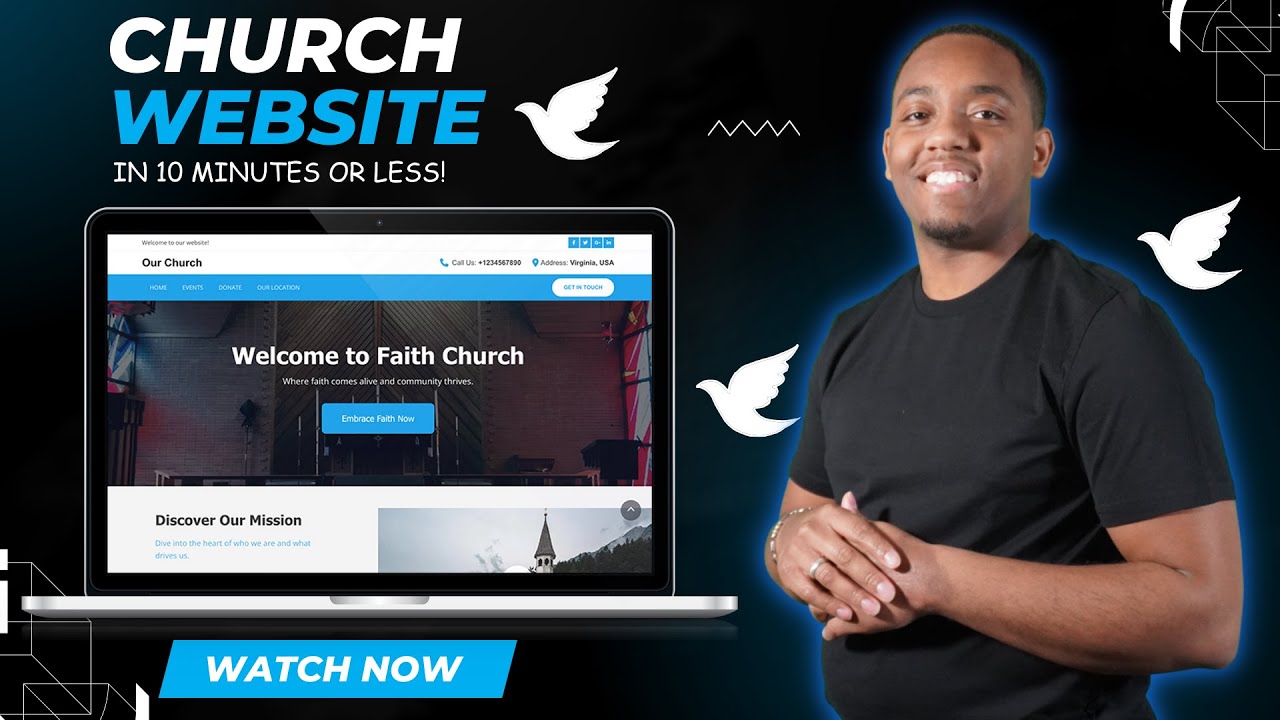 How to Create a Church Website - Church Website Template (2025) - The Ultimate Guide