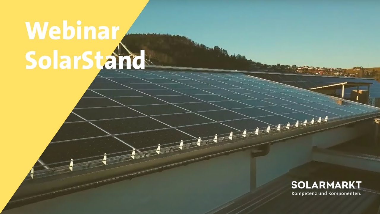 Webinar ¦ SolarStand   Das Schweizer Indachsystem für gerahmte Standardmodule
