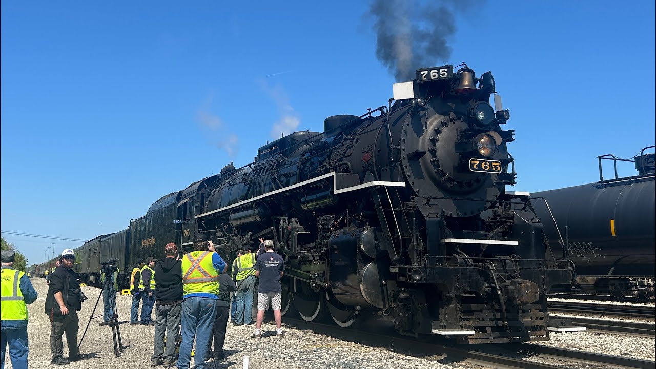 NKP 765 pulls Wheeling & Lake Erie 35th Anniversary Train | Trackside/Train Ride | 5/10/2025