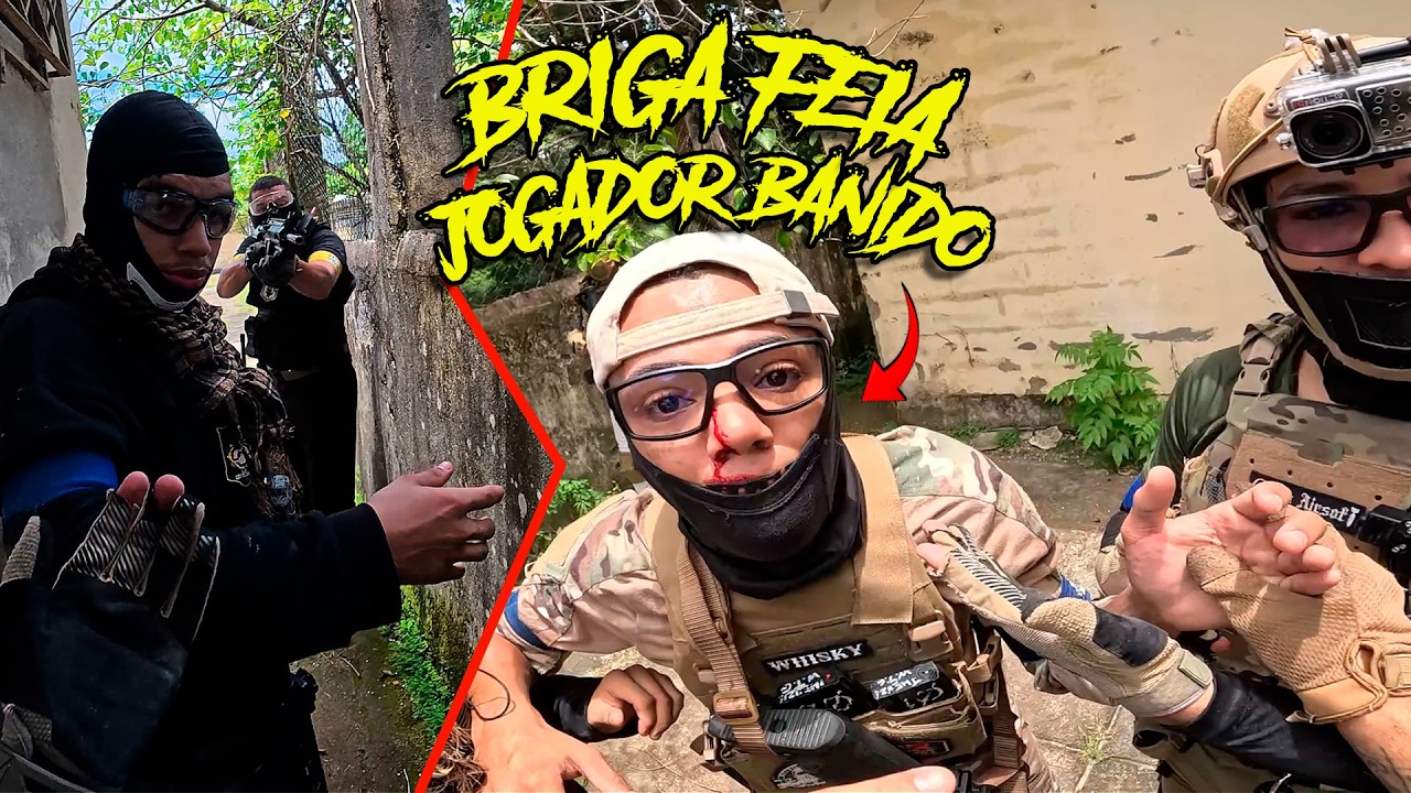 BR1GA FEIA NO JOGO! JOGADOR FOI BANIDO - Airsoft Gameplay
