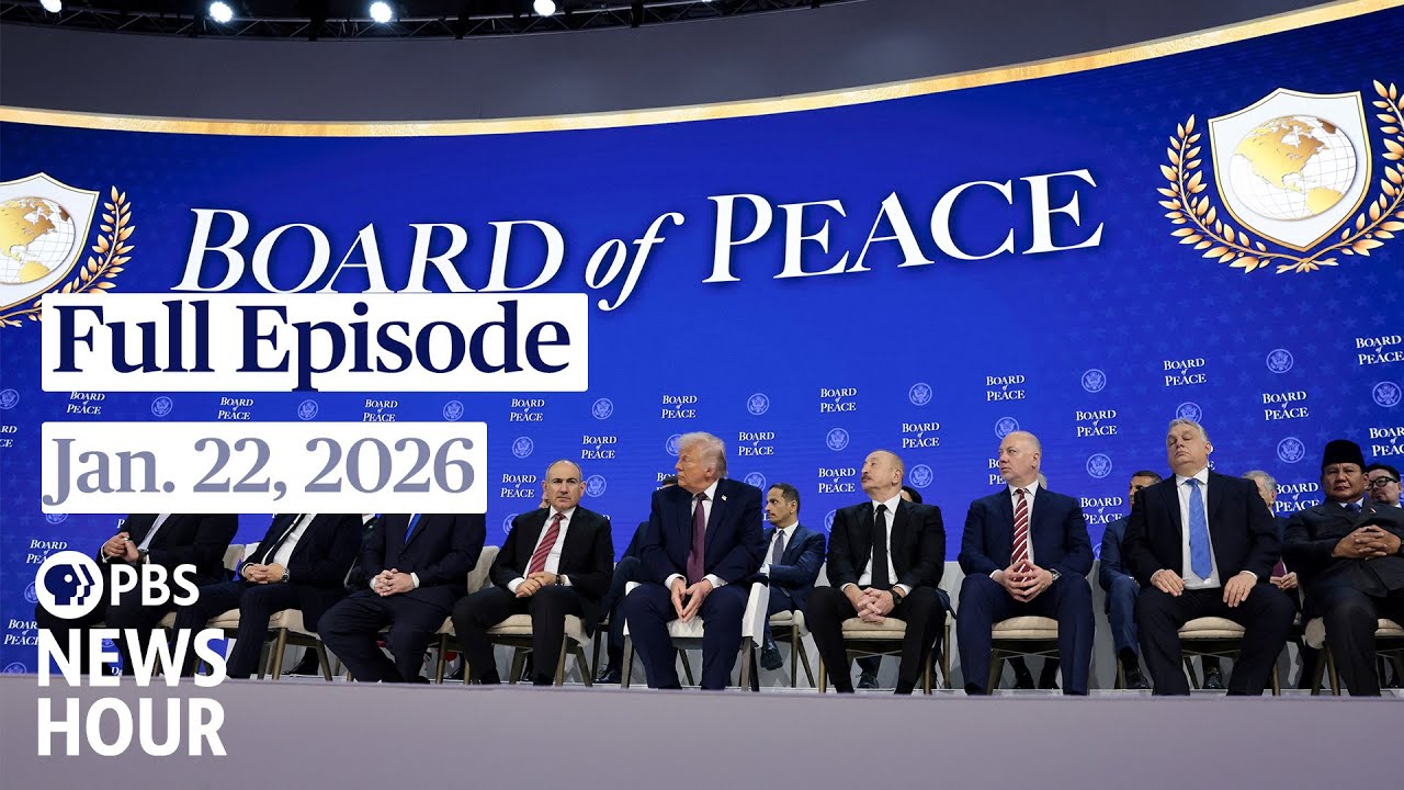 PBS News Hour live episode, Jan. 22, 2026