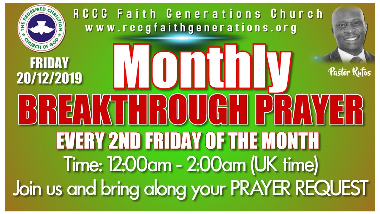 BREAKTHROUGH PRAYER- NIGHT OF DELIVERANCE