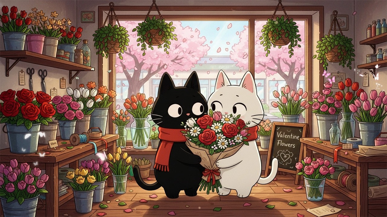 Love Wrapped in Flowers 🌷 Valentine Lofi Session