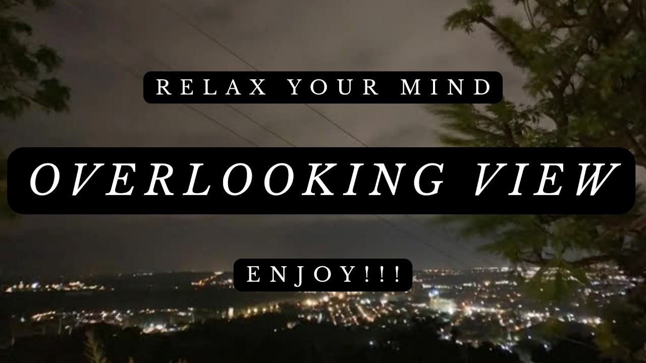 ✨ Watching the city skyline glow from above. The most relaxing night view experience.