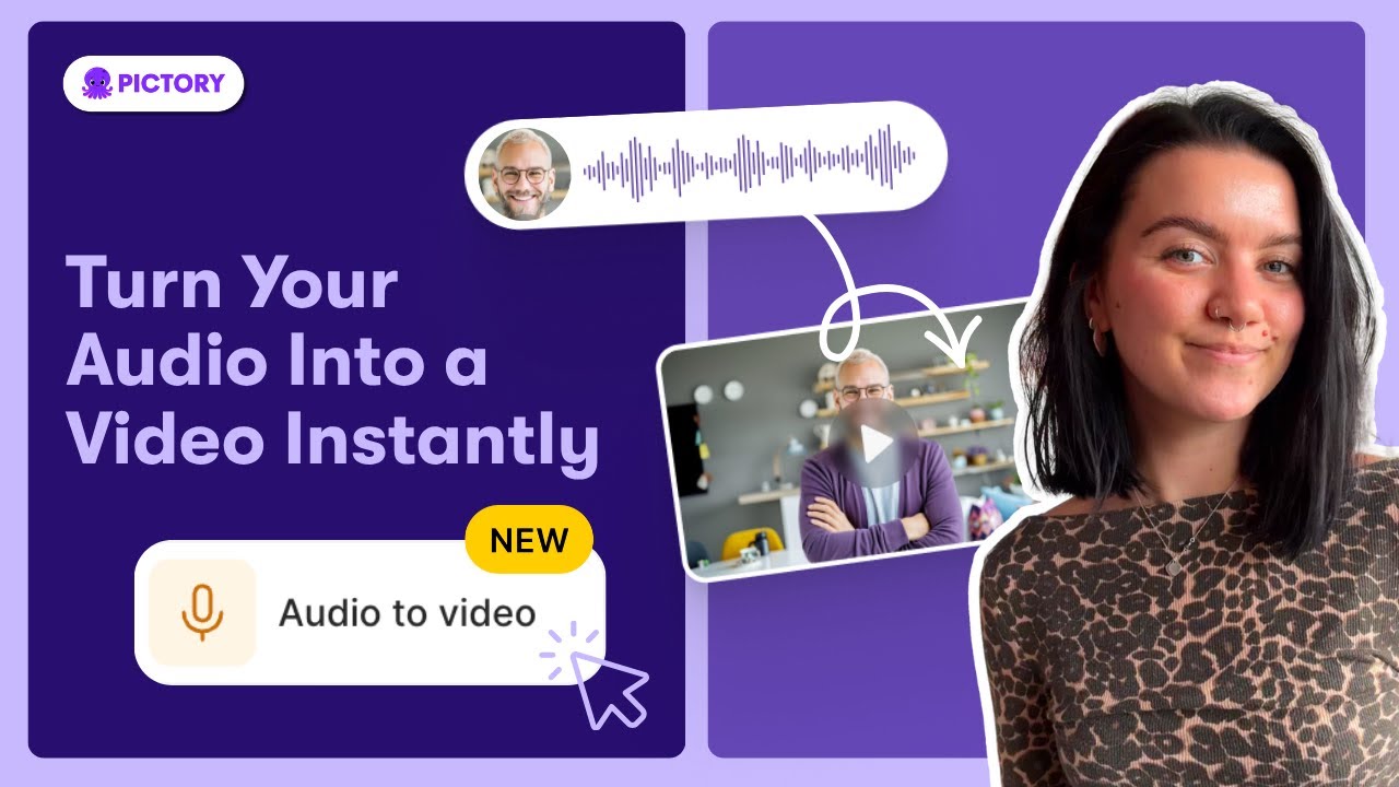 Turn Any Audio Clip into a Video with Pictory | Pictory AI Step-by-Step Audio to Video Tutorial