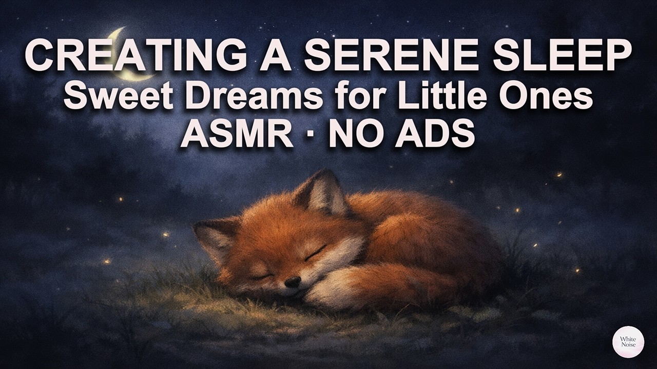 [White Noise] Sweet Dreams for Little Ones Creating a Serene Sleep Environment ASMR No Ads