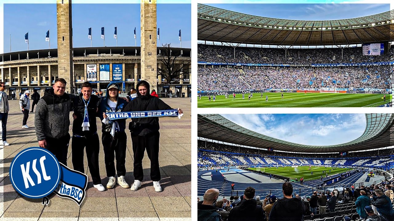 Hertha - Karlsruher SC | Gänsehaut…🤍💙🫶 | Stadionvlog | SechserMo