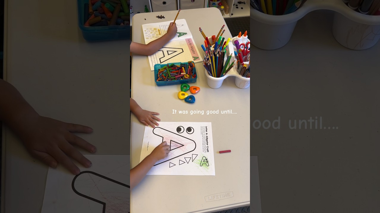 Alphabet Craft Toddler HACK #homeschool Ideas Kindergarten Preschool Letter of the Week Activities