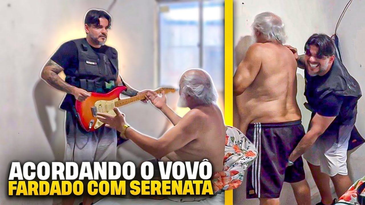 MANETIKIN ACORDOU O VOVÔ COM UMA MÚSICA ROMÂNTICA FARDADO | MANETIKIN 