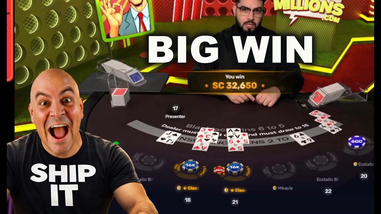 100,000 BLACKJACK WIN - Massive Must Watch till the End - NeverSplit10s W HelloMillions April 2