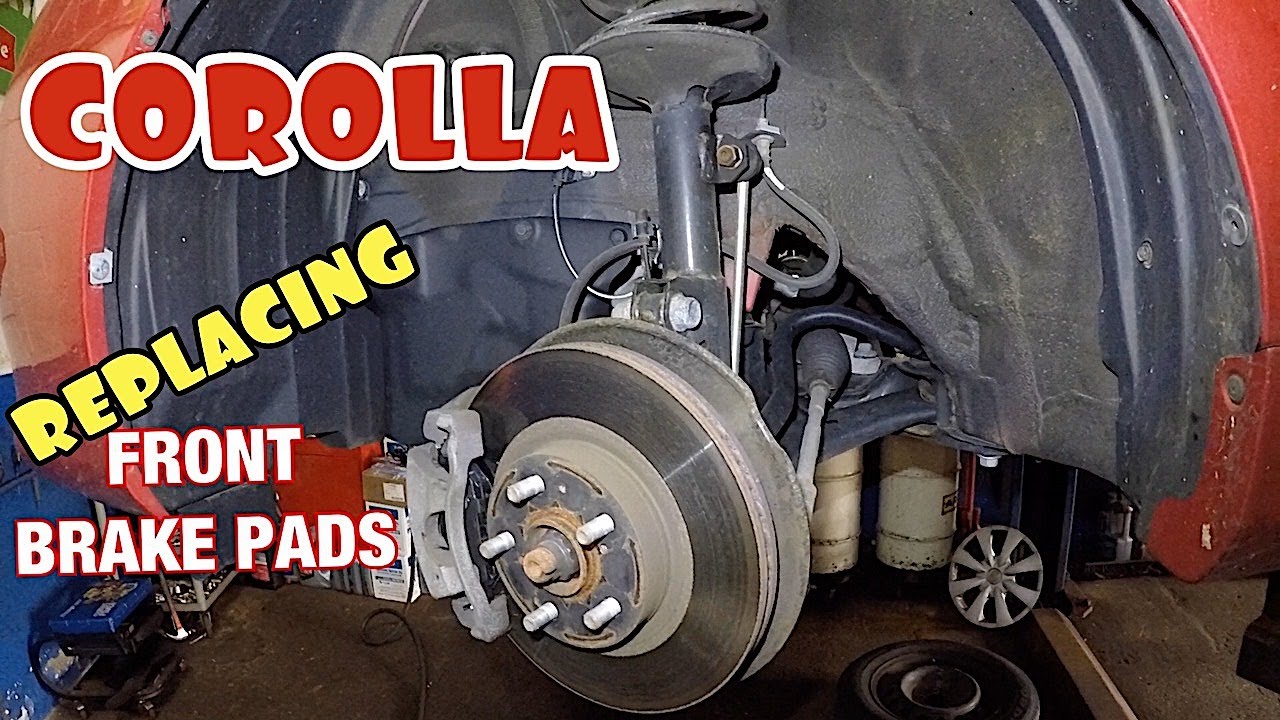 How to replace front brake pads on Toyota Corolla 2008-2012
