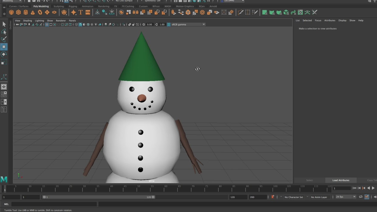 Model, Rig and Animate a simple character in Maya