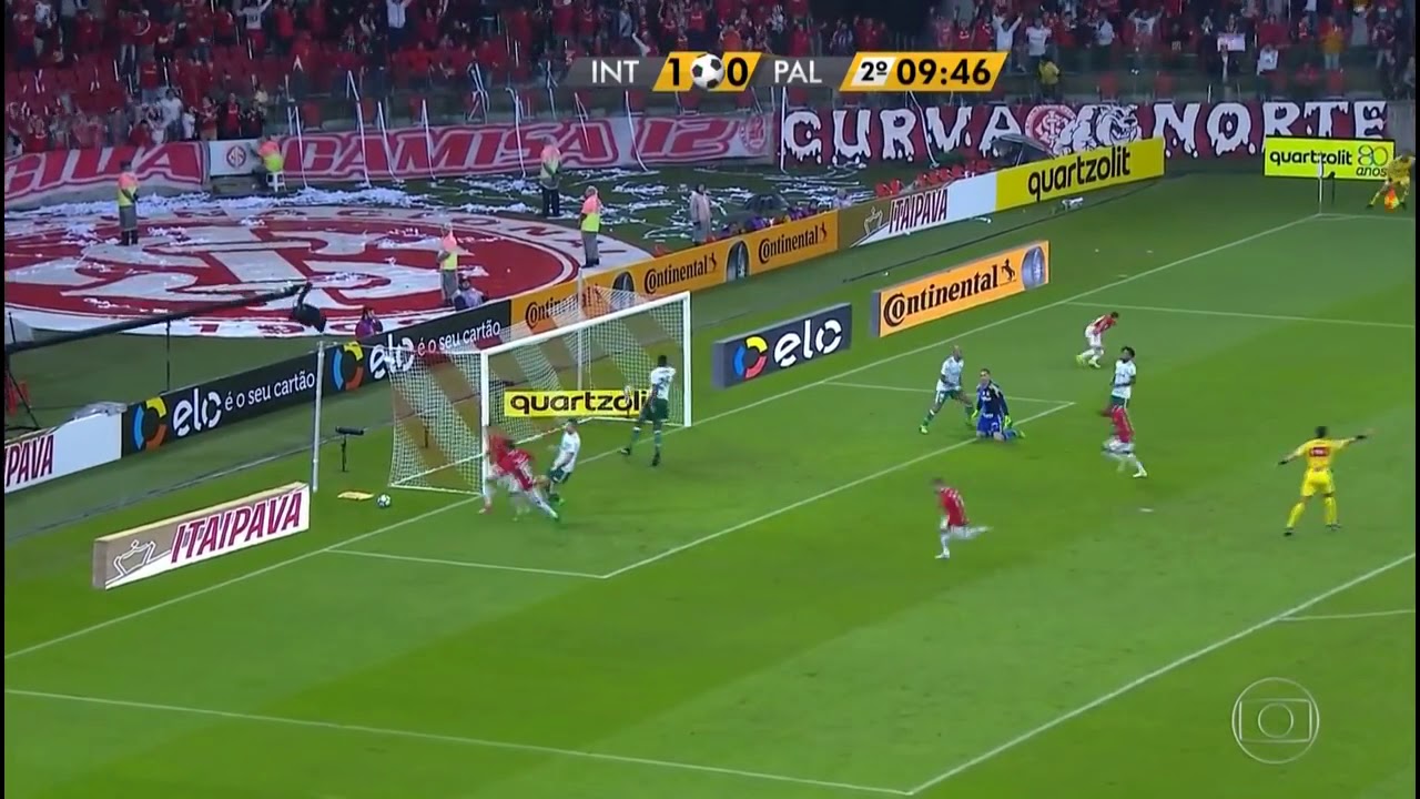 Gol e Hino do Internacional - Globo SP