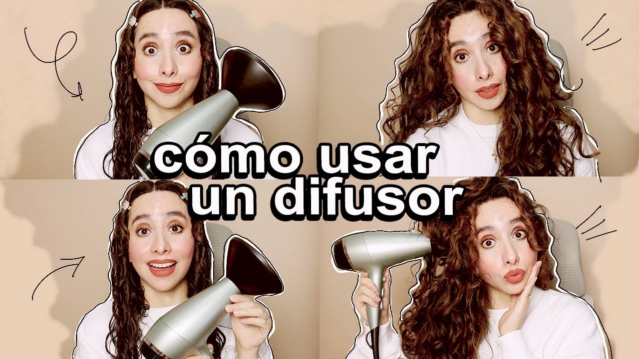 💥 ¡RIZOS PERFECTOS! 😱 Cómo USAR un DIFUSOR Paso a Paso ✨ (Cabello Rizado)