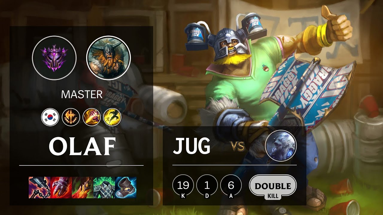 Olaf Jungle vs Volibear - KR Master Patch 10.24